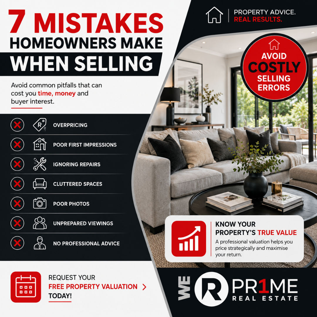 7 Mistakes Homeowners Make When Selling Property